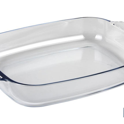 Set de 2 fuentes ovaladas Modelo Baritina | Fabricadas en vidrio borosilicato I Capacidad 2700 ml - 3800 ml