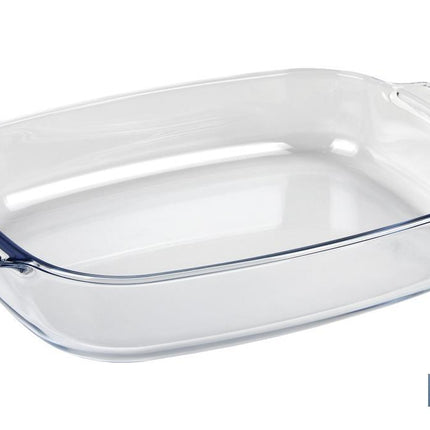 Set de 2 fuentes ovaladas Modelo Baritina | Fabricadas en vidrio borosilicato I Capacidad 2700 ml - 3800 ml
