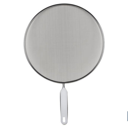 Tapa antisalpicaduras de acero inoxidable | Con mango resistente y antideslizante | Protección frente a salpicaduras