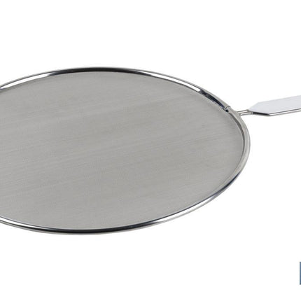 Tapa antisalpicaduras de acero inoxidable | Con mango resistente y antideslizante | Protección frente a salpicaduras