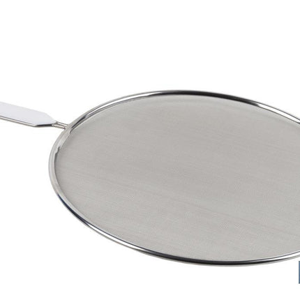 Tapa antisalpicaduras de acero inoxidable | Con mango resistente y antideslizante | Protección frente a salpicaduras
