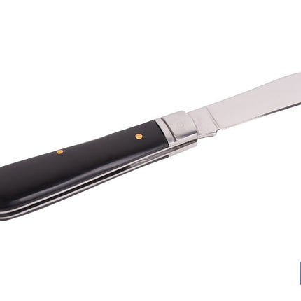 Navaja marinera | Medida de 8 cm de hoja | Pico de Loro | Hoja de Acero Inox | Mango de Polioximetileno | Color Negro