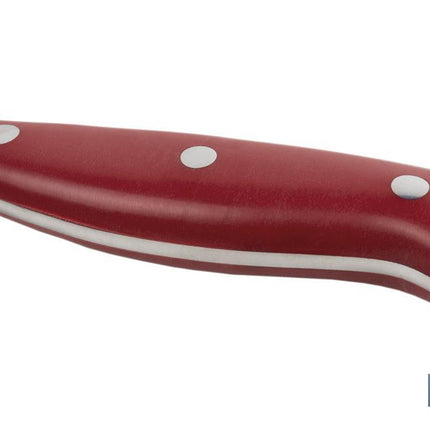 Cuchillo Panero con forjado francés | En Color Rojo | Medida de la hoja de 21 cm
