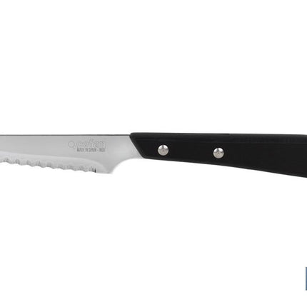 Pack de 3 Cuchillos | Hoja microdentada de 10 cm | En negro
