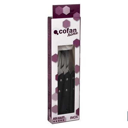 Pack de 3 Cuchillos | Hoja de filo de 10 cm | En negro