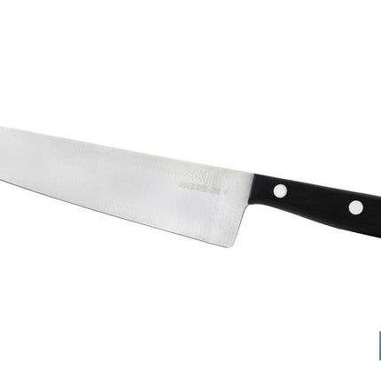 Cuchillo cocinero | Modelo Saffron | Medida de 20 cm | Hoja de Acero Inox | Mango de Polioximetileno | Color Negro