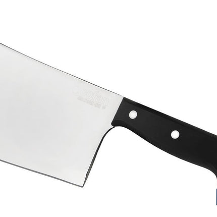 Macheta cocinero | Modelo Saffron | Medida de 20 cm | Hoja de Acero Inox | Mango de Polioximetileno | Color Negro