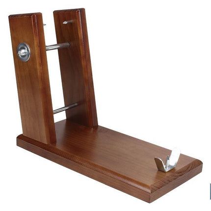Soporte jamonero de madera con husillo de acero | Modelo Teruel | Medidas 40.5 x 20.5 x 12.6 cm | Peso 2,89 kg