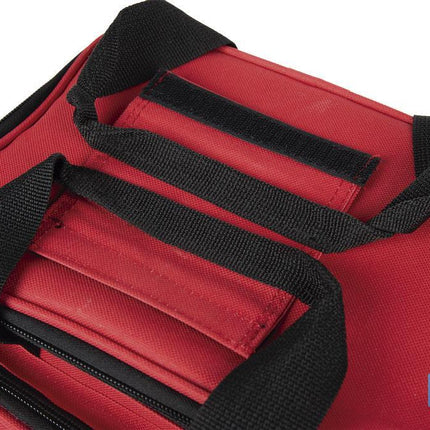 Nevera portátil porta alimentos | Bolsa isotérmica | Correa ajustable | Color: rojo | Medidas: 23 x 17 x 18 cm