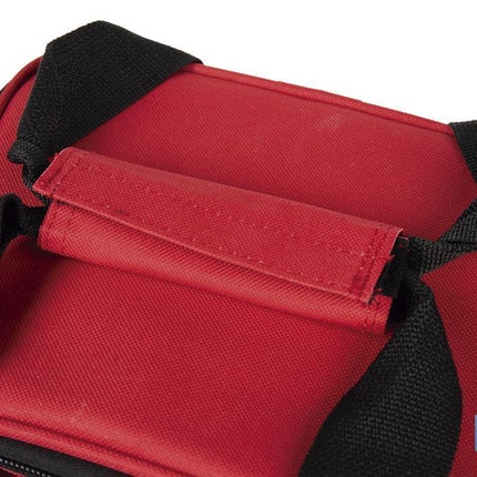 Nevera portátil porta alimentos | Bolsa isotérmica | Correa ajustable | Color: rojo | Medidas: 23 x 17 x 18 cm