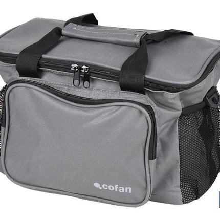Nevera portátil porta alimentos | Bolsa isotérmica | Correa ajustable | Color: gris oscuro | Medidas: 35 x 23 x 24 cm