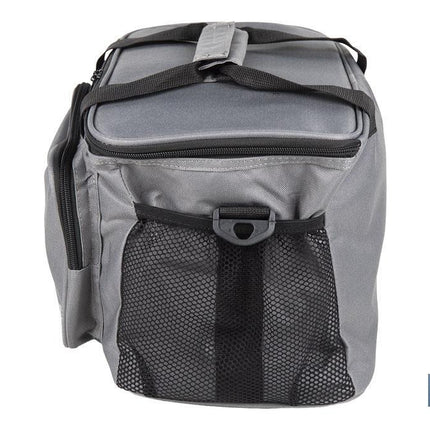 Nevera portátil porta alimentos | Bolsa isotérmica | Correa ajustable | Color: gris oscuro | Medidas: 35 x 23 x 24 cm