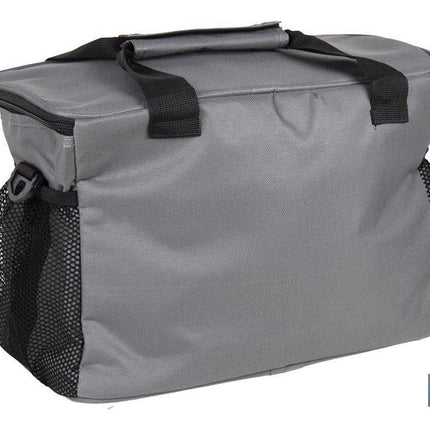 Nevera portátil porta alimentos | Bolsa isotérmica | Correa ajustable | Color: gris oscuro | Medidas: 35 x 23 x 24 cm