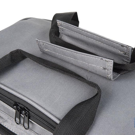 Nevera portátil porta alimentos | Bolsa isotérmica | Correa ajustable | Color: gris oscuro | Medidas: 35 x 23 x 24 cm