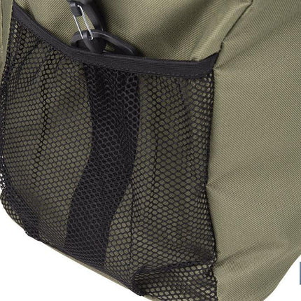 Nevera portátil porta alimentos | Bolsa isotérmica con correa ajustable | Color: verde y beige | Medidas: 35 x 25 x 27,5 cm