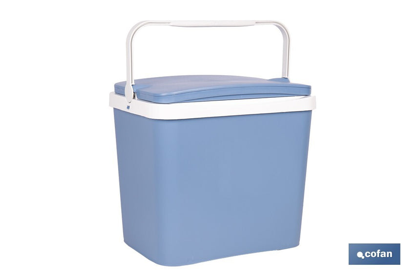 Nevera rígida de 24 litros | Color: azul claro | Material: polipropileno