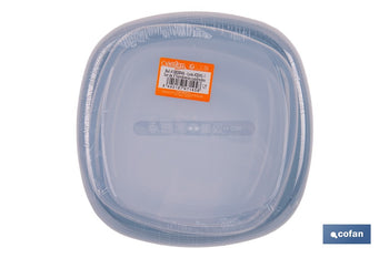 Set de 7 fiambreras cuadradas apilables con tapa hermética | Recipientes de 220 ml a 3600 ml | Aptas para microondas y congelador