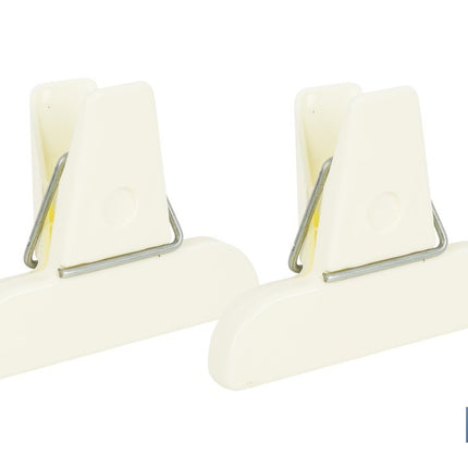 Pack de 2 pinzas para cerrar bolsas de alimentos | Color: beige