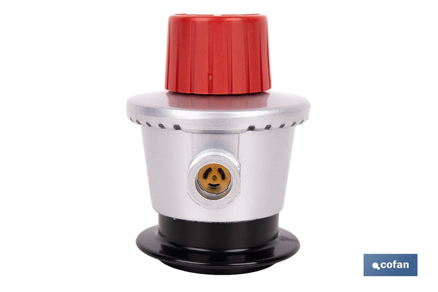 Regulador de gas butano/propano | Mando ajustable | Rosca izquierda 21,8 mm | Adecuado para sopletes y soldadores