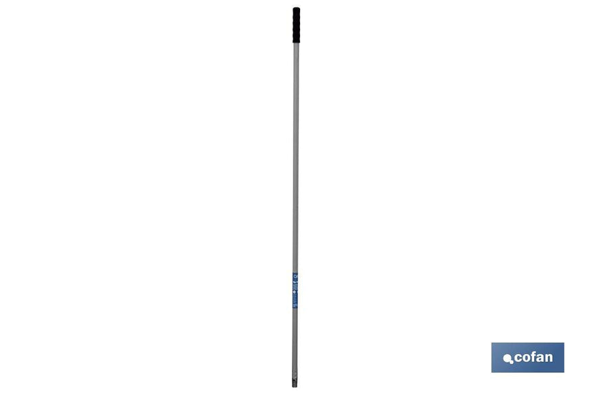 Palo Octogonal Pintado para Fregonas y Cepillos | Palo Universal en color Gris y Negro | Medidas: 1,40 metros y 3,2 cm diámetro