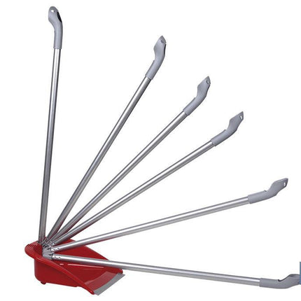 Recogedor abatible rojo | Mango ergonómico