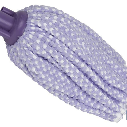 Fregona de Suelo | 100 % Microfibra | Blanca y morada