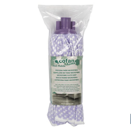 Fregona de Suelo | 100 % Microfibra | Blanca y morada