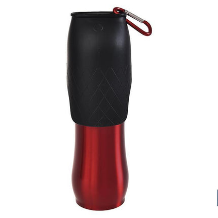 Pack de accesorios de paseo, correa extensible y peine de doble cara | Incluye clicker de entrenamiento, botella de 750, luz de seguridad