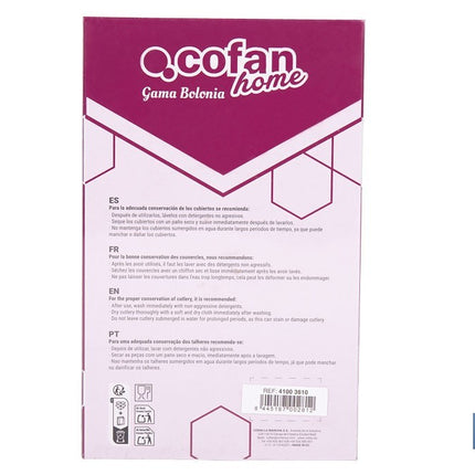Cubertería de Acero Inoxidable | Modelo Bolonia | Juego de 24 pcs | C-18/0 | Incluye caja de diseño y gran calidad