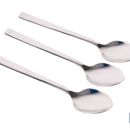 Cuchara de Té | Modelo Bari | Fabricado en Acero Inox 18/0 | Blíster de 3 Unidades