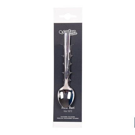 Cuchara de Té | Modelo Bari | Fabricado en Acero Inox 18/0 | Blíster de 3 Unidades