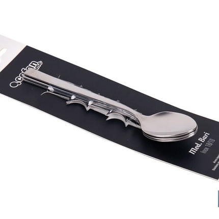Cuchara de Té | Modelo Bari | Fabricado en Acero Inox 18/0 | Blíster de 3 Unidades