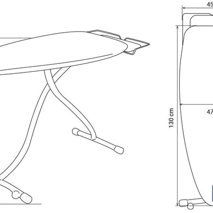 Tabla Planchar Vittoria 130 x 47 cm (Mod 1)