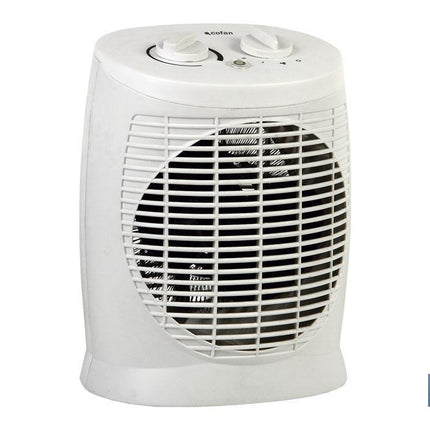 Termo ventilador Eléctrico | Modelo Estonia | Doble Función de Calor 1000 - 2000 W | Termostato Regulable