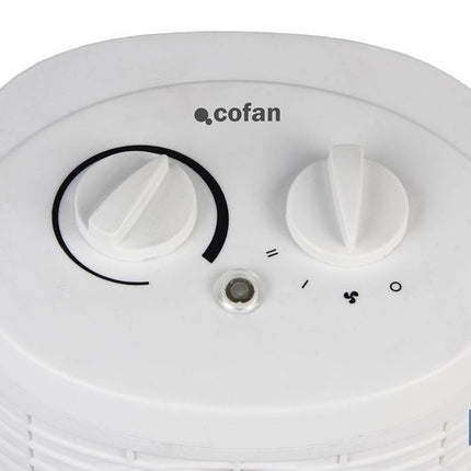 Termo ventilador Eléctrico | Modelo Estonia | Doble Función de Calor 1000 - 2000 W | Termostato Regulable