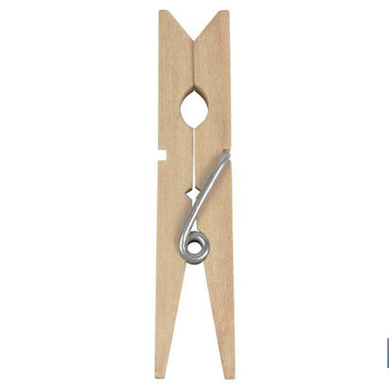 Pinzas de Madera | Pack de 24 Unidades | Primera Calidad | Medida 7 cm de Longitud | Pinzas Multiusos