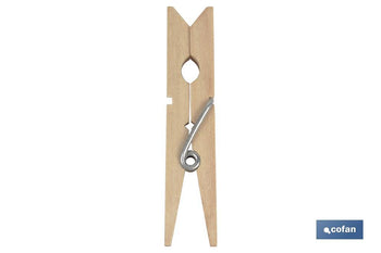 Pinzas de Madera | Pack de 24 Unidades | Primera Calidad | Medida 7 cm de Longitud | Pinzas Multiusos