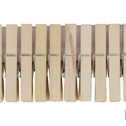 Pinzas de Madera | Pack de 24 Unidades | Primera Calidad | Medida 7 cm de Longitud | Pinzas Multiusos