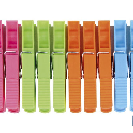 Pinzas de PVC | Pack de 12 Unidades | Primera Calidad | Medida 9 cm de Longitud | Pinzas Multiusos