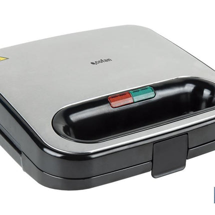 Sandwichera | Revestimiento antiadherente | Compartimentos para 2 sándwiches | Potencia: 750 W | Medidas: 23,7 x 23,3 x 9 cm