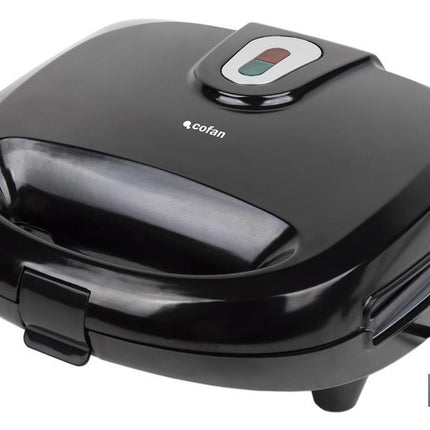 Sandwichera multiusos | Placas intercambiables para grill, gofres y sándwiches | Revestimiento antiadherente | Potencia: 750 W