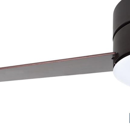 Ventilador de techo en madera con 3 aspas y luz led | Motor DC (bajo consumo) y potencia de 55 W