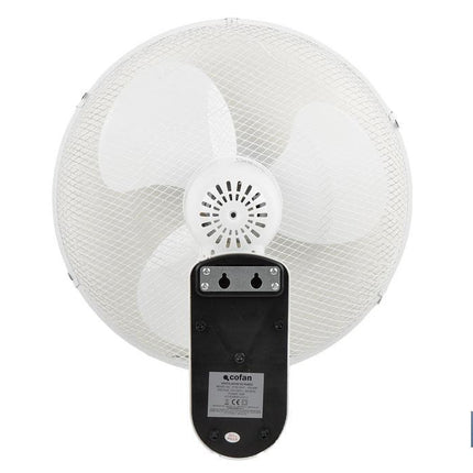 Ventilador de pared con temporizador y mando a distancia | Potencia de 50 W