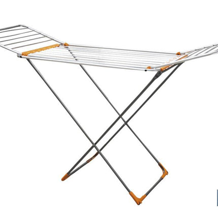 Tendedero de Suelo | Con Alas Plegables y Ruedas| Fabricado en Aluminio y Polipropileno