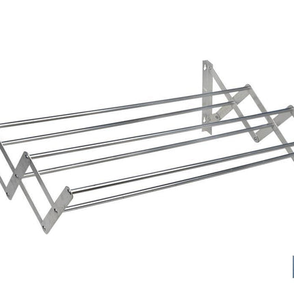 Tendedero Extensible para Pared | Fabricado en Aluminio | Plegable con 6 Barras de Secado | Medida: 80 x 45,5 cm