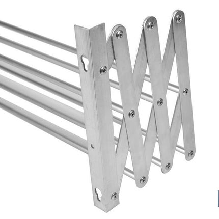 Tendedero Extensible para Pared | Fabricado en Aluminio | Plegable con 6 Barras de Secado | Medida: 80 x 45,5 cm
