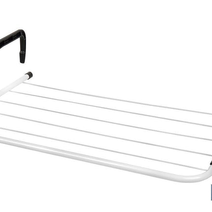 Tendedero para Radiador/Balcón | Fabricado en Acero Pintado y Polipropileno | Con 6 Barras de Secado | Medidas: 50 x 33 x 25 cm