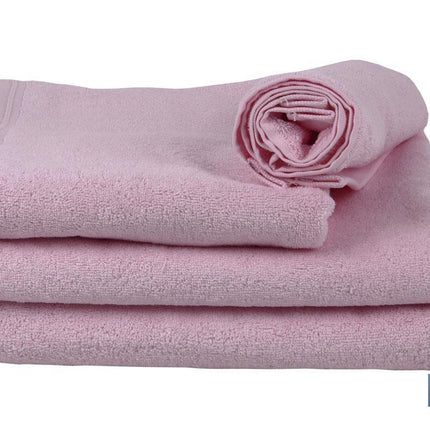 Toalla de lavabo | Modelo Flor | Color Rosa Claro | 100% Algodón | Gramaje 580 g/m² | Medidas 50 x 100 cm