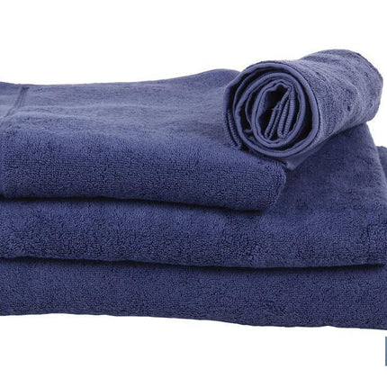 Toalla de lavabo | Modelo Marín | Color Azul Marino | 100% Algodón | Gramaje 580g/m² | Medidas 50 x 100 cm