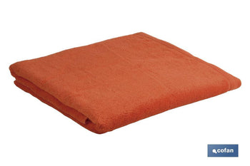 Toalla Ducha | Color Orange | Modelo Amanecer | 100% Algodón | Gramaje 580g/m² | Medidas 70 x 140 cm